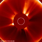 Latest LASCO C2 image of the Sun