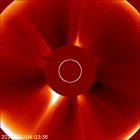 Latest LASCO C2 image of the Sun