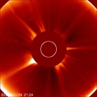 Latest LASCO C2 image of the Sun