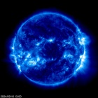 Click for time-lapse image of the sun