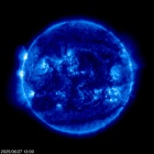 Click for time-lapse image of the sun