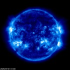 Click for time-lapse image of the sun