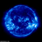 Click for time-lapse image of the sun