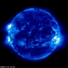 Click for time-lapse image of the sun