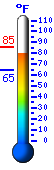Currently: 78.5°F, Max: 78.5°F, Min: 64.5°F